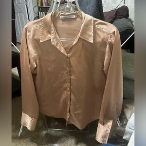 Abercrombie & Fitch Light Brown Satin Top